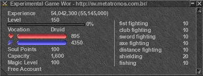 Signature for player Experimental Game Wor