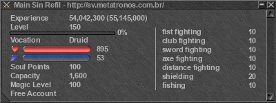 Signature for player Main Sin Refil